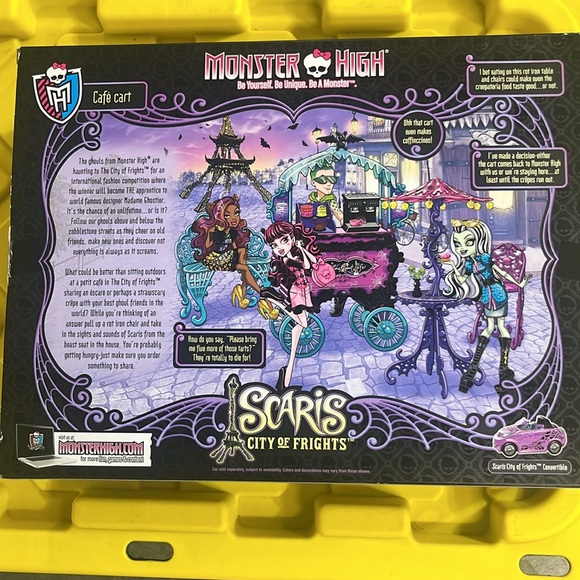 MONSTER HIGH Scaris - City of Frights CAFE CART Set - NIB - Picture 2 of 4
